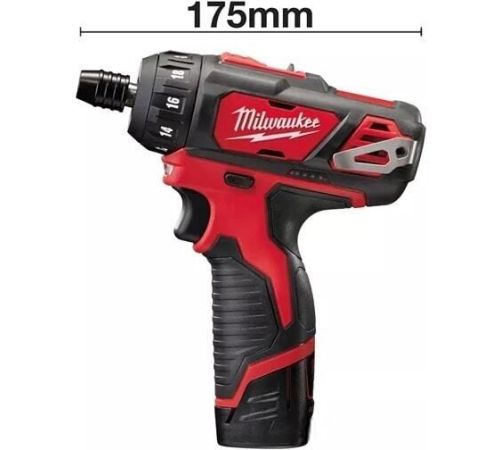 Дрель-шуруповерт Milwaukee M12 BD-202C 4933441900 с 2-мя АКБ, кейс