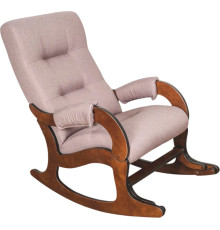 Кресло-качалка Glider Аоста темно-розовый/орех антик