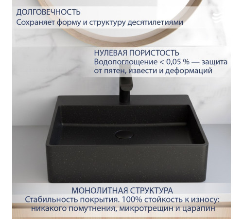 Умывальник Lauter Silenta 21S555GB Gold Black