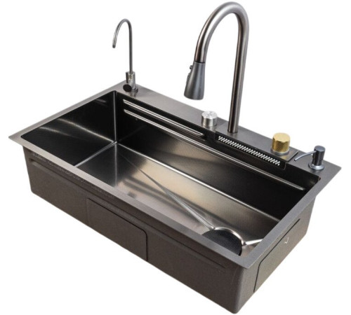 Кухонная мойка MARRBAXX B7546-R Decor B7546-DMR графит/темно-серый