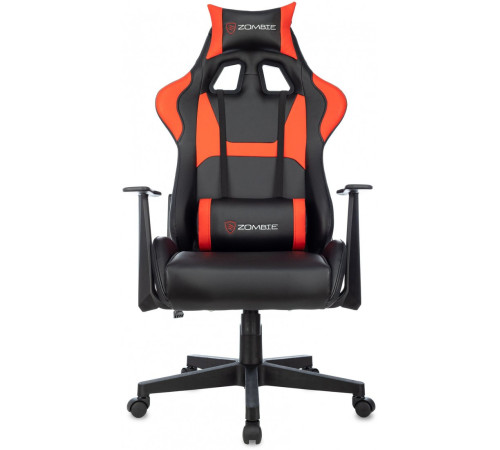 Игровое геймерское кресло Бюрократ Zombie Game Penta черный/красный