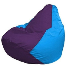 Кресло-мешок Flagman Груша Мини L Г0.1-74 фиолетовый/голубой
