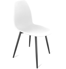 Стул Sheffilton SHT-ST29/S95-1 белый/черный муар