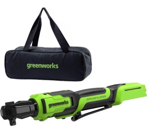 Трещотка Greenworks GD24RW 3804007CUA с 1-им АКБ, сумка