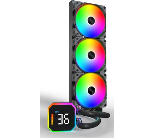 Система жидкостного охлаждения для процессора Montech HyperFlow Digital 360 черный