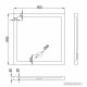 Душевой поддон Koba-SPA 90x90