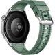 Умные часы Huawei Watch GT 6 46 мм серебристый, с зеленым плетеным ремешком, международная версия