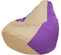 Кресло-мешок Flagman Груша Макси Г2.1-138 сиреневый/бежевый