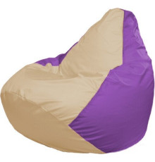 Кресло-мешок Flagman Груша Макси Г2.1-138 сиреневый/бежевый