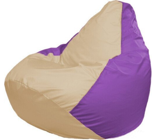 Кресло-мешок Flagman Груша Макси Г2.1-138 сиреневый/бежевый