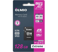 Карта памяти Olmio microSDXC 256GB Extreme UHS-I U3