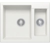 Кухонная мойка Polygran Brig-620 белый хлопок 36