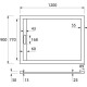 Душевой поддон Cezares TRAY-AS-AH-120/90-30-W