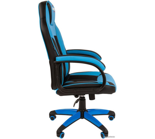Игровое геймерское кресло Brabix Tanto GM-171 черный/голубой