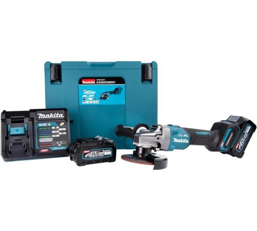 Угловая шлифмашина Makita GA005GM201 с 2-мя АКБ