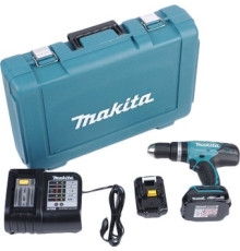Дрель-шуруповерт Makita DDF453SYE с 2-мя АКБ, кейс