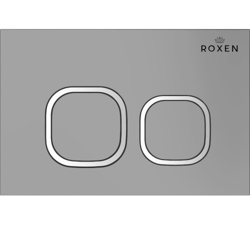 Унитаз подвесной Roxen Royal Matt в комплекте с инсталляцией StounFix Dual Fresh 6 в 1 968275 кнопка: хром - матовый