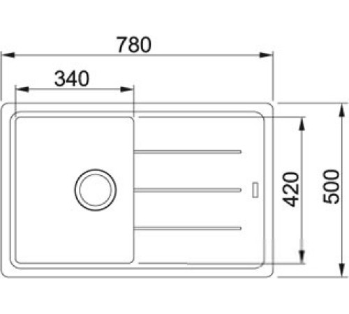 Кухонная мойка Franke BFG 611 белый