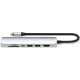 Док-станция Satechi 7-in-1 USB-C Slim Multiport Adapter with Ethernet ST-P7SS серебристый