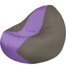 Кресло-мешок Flagman Classic К2.1-116 серый темный/сиреневый