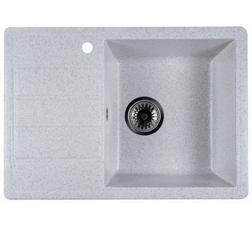 Кухонная мойка Marblan Recta R серый, с сифоном