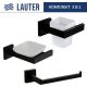 Набор аксессуаров для ванной Lauter 21SH71062 + 21SH71052 + 21SH71072 Matt Black, 3 предмета