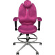 Офисное кресло Kulik System Trio с подставкой для ног, антара, розовый