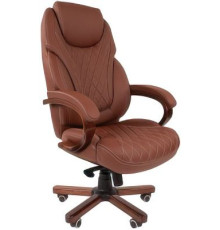 Кресло CHAIRMAN 406 экопремиум, коричневый