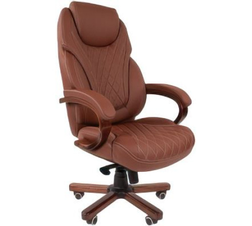 Кресло CHAIRMAN 406 экопремиум, коричневый