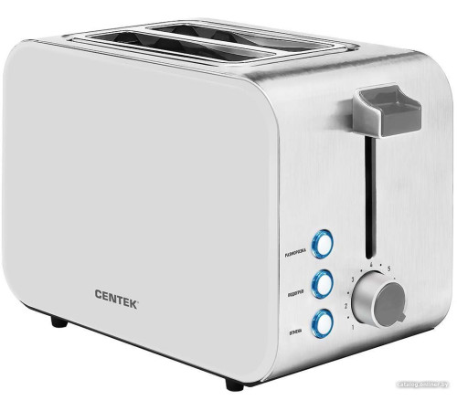 Тостер CENTEK CT-1422 белый/серебристый