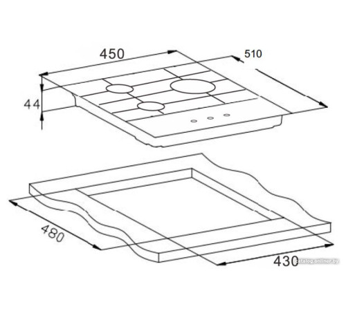 Варочная панель Weissgauff HGG 451 BFh Nano Matt Glass
