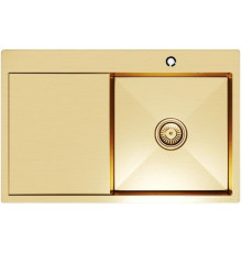 Кухонная мойка Mixline Pro 552919 золото, с сифоном