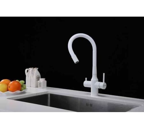 Смеситель Paulmark Salix Sa213419-431 белый матовый