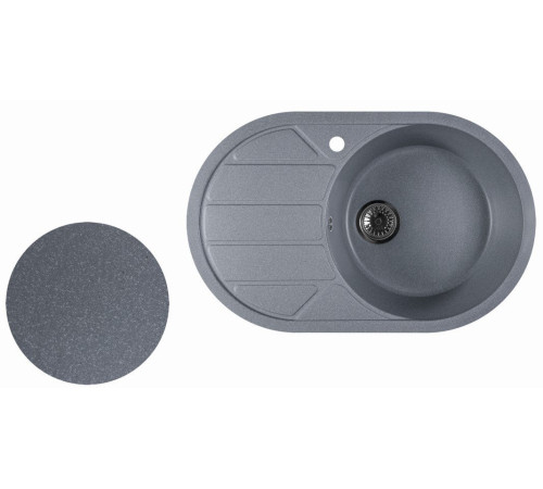 Кухонная мойка Marblan Elon R серебристый