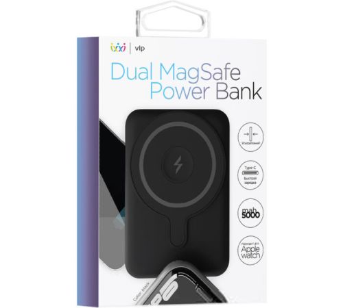 Внешний аккумулятор VLP Dual MagSafe Power Bank черный
