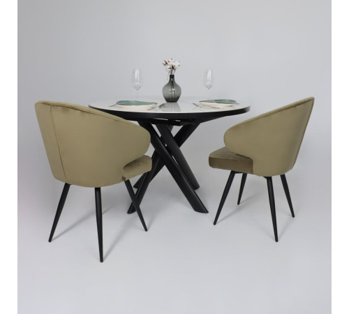 Стул Мамадома Rob-R1 360 d12 Olive Lux/черный