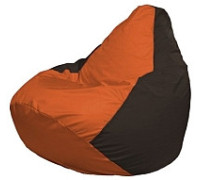 Кресло-мешок Flagman Груша Мини L Г0.1-218 оранжевый/коричневый
