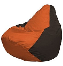 Кресло-мешок Flagman Груша Мини L Г0.1-218 оранжевый/коричневый