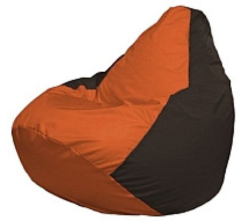 Кресло-мешок Flagman Груша Мини L Г0.1-218 оранжевый/коричневый