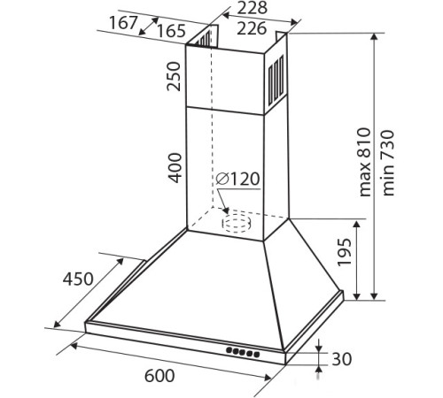 Кухонная вытяжка Zigmund & Shtain K 139.6 S