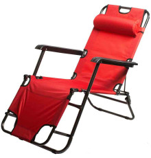 Шезлонг MonAmi HY-8007 красный