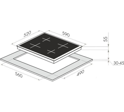 Варочная панель HOMSair HV64SMDBK