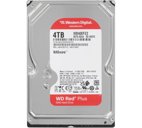 Жесткий диск WD Red Plus 4TB WD40EFZZ