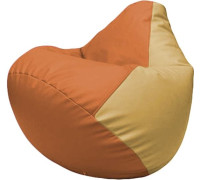 Кресло-мешок Flagman Груша Макси Г2.3-2013 оранжевый/бежевый