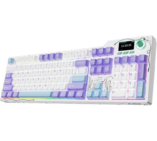Клавиатура Ajazz AK35I V4 фиолетовый/белый/синий, Ajazz Avocado