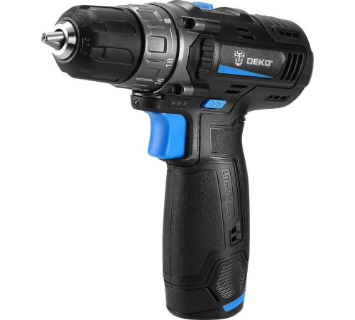 Дрель-шуруповерт Deko DKCD12 083-1113 с 2-мя АКБ, кейс