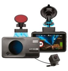 Видеорегистратор-радар детектор-GPS информатор 3в1 TrendVision DriveCam Real 4K Signature LNA 2CH