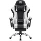 Игровое геймерское кресло Defender Tios черный/белый