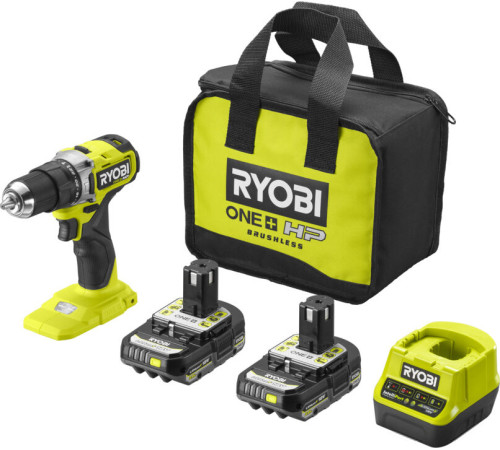 Ударная дрель-шуруповерт Ryobi HP RPD18C-220S 5133004982 с 2-мя АКБ 2 Ah, сумка