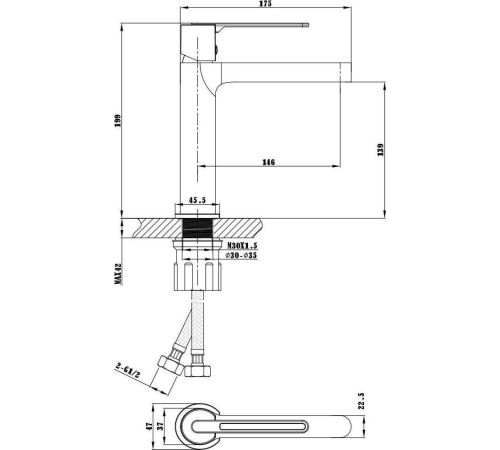 Смеситель Vincea VBF-1R1MB